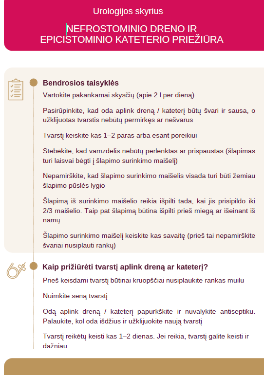 Drenu_kateteriu_prieziura_po_urologines-operacijos Drenų ir kateterių priežiūra po urologinės operacijos