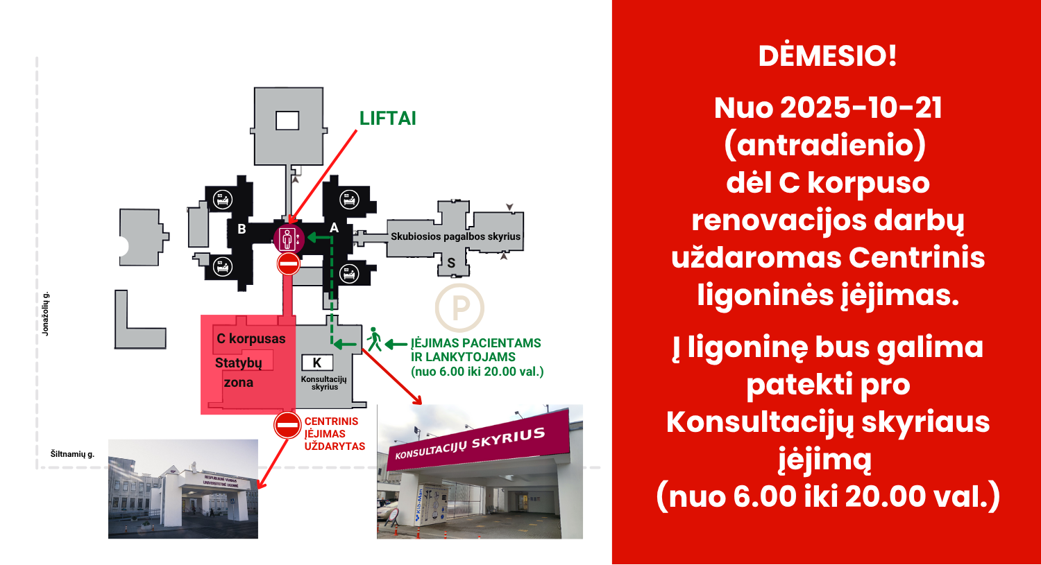 C korpuso renovacija